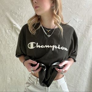 Forest green champion t-shirt